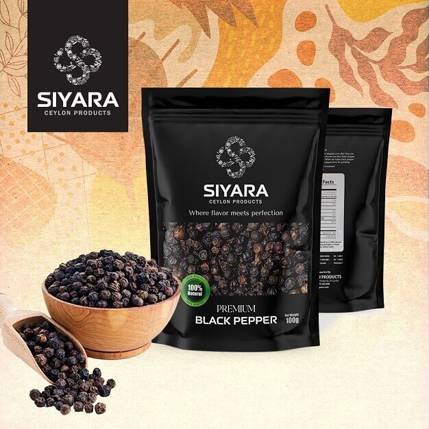 Premium Ceylon Black Pepper | Sri Lankan Organic Black Peppercorns for Cooking & Export - Ceylon Black Pepper - Siyara Ceylon Products - Herbal Spices from Sri Lanka