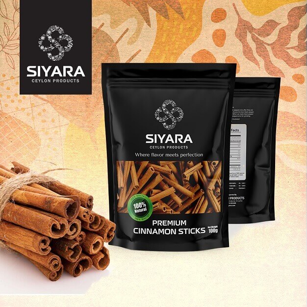 Pure Ceylon Cinnamon Sticks | Authentic Sri Lankan Cinnamon for Cooking & Health Benefits - Ceylon Cinnamon Sticks - Siyara Ceylon Products - Herbal Spices from Sri Lanka